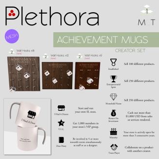 Plethora - Achievement Mugs - Creator Set