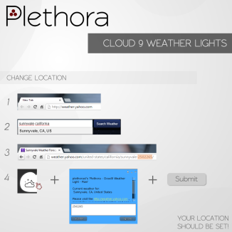 Plethora - Cloud9 Weather Lights - Location Setting